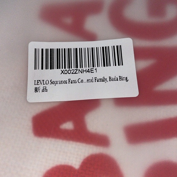 NEW Sopranos Ladies Bag Batta Bing red letters small cute hand bag purse wallet - Picture 3 of 6